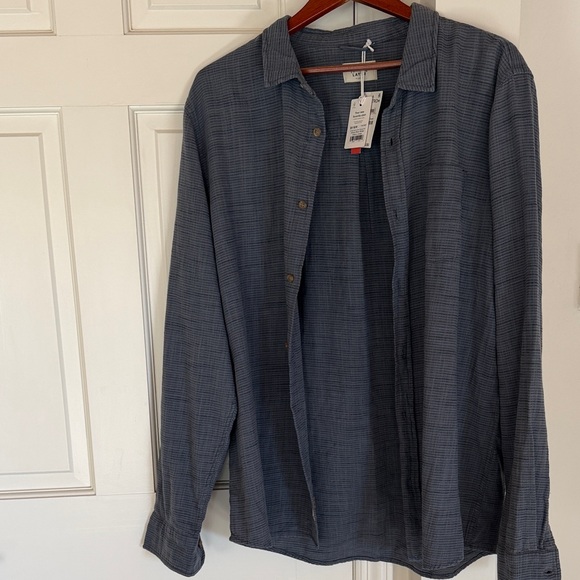 Marine Layer-Men's Blue Casual Shirt- NWT - Picture 7 of 16